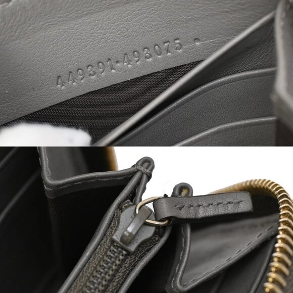 GUCCI Micro Guccissima GG Pattern Long Zipper Wallet Leather Black Gold 31KB287 - Picture 13 of 13